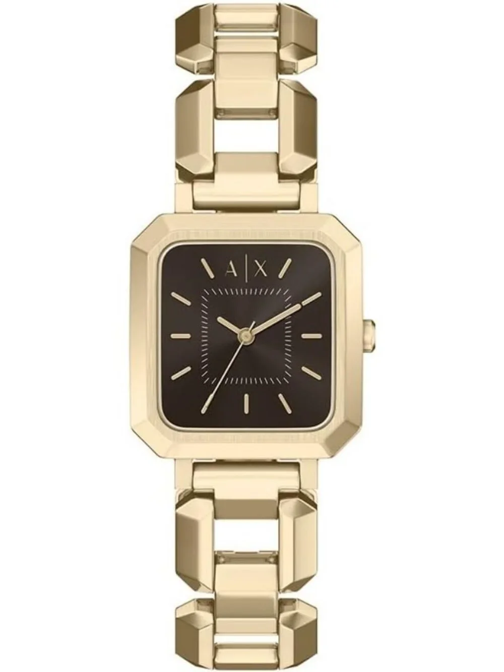 Women's Gold Leila Quartz Brown Dial Analog Quartz Bracelet Fashion Wrist Watch